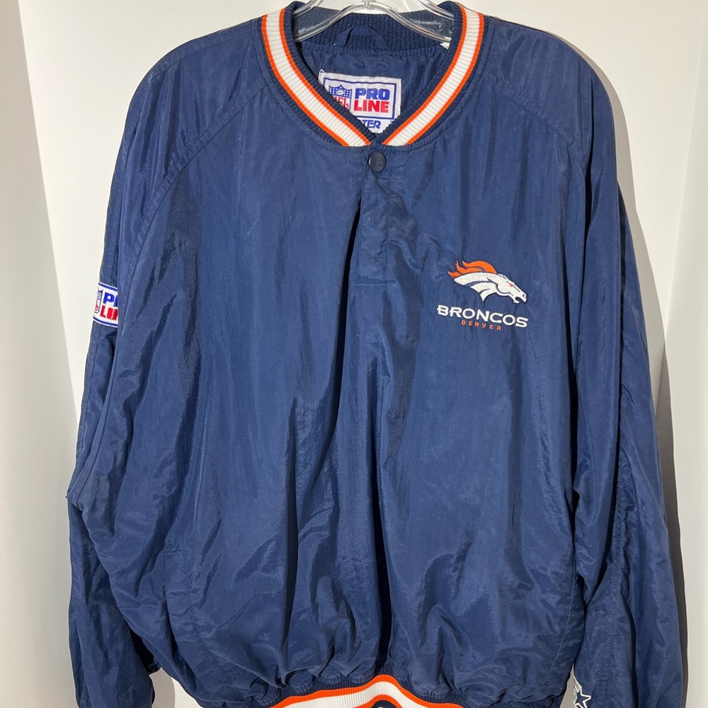 Vintage starter Denver Broncos, windbreaker pull over size large